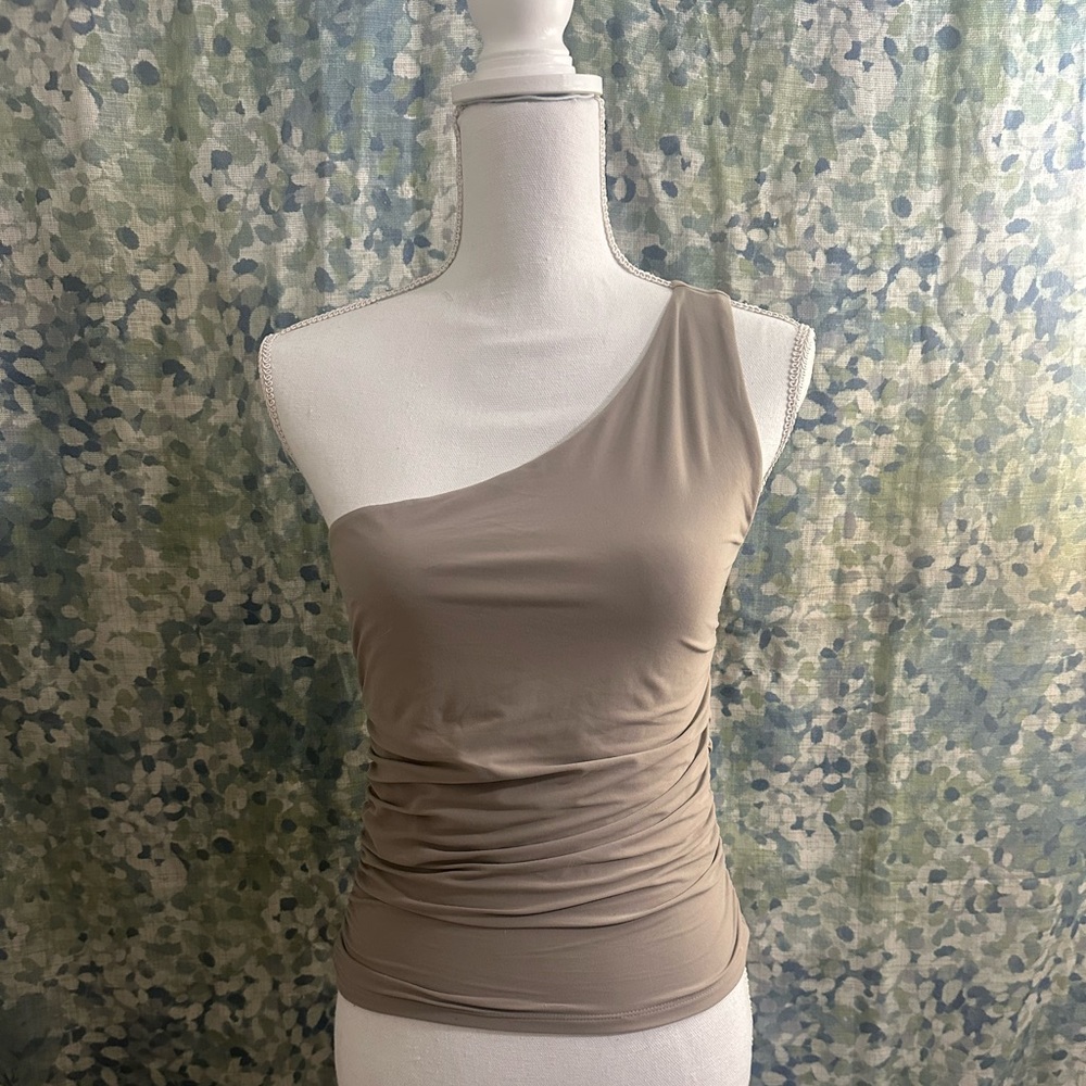 Abercrombie Ruched One Shoulder Going Out Top S